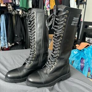 Zadig & Voltaire size 7.5 calf high boots
